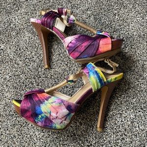 Apt. 9 Strappy Peep Toe Heels